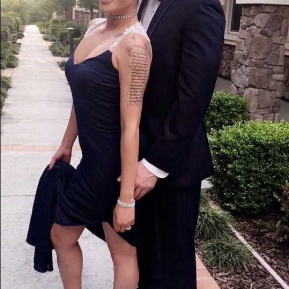JJ House Navy Evening Gown